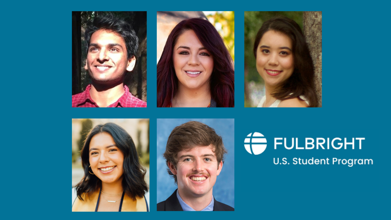 Image of Teja Dusanapudi, Christina Thomas, Brittaney Key, Diana Garcia, and Michael Wheeler